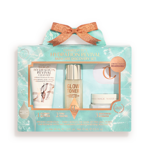 CHARLOTTE’S HYDRATION REVIVAL SKINCARE DISCOVERY SET – REJSEFORMAT HUDPLEJESÆT