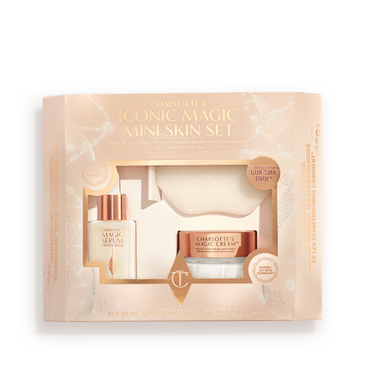 CHARLOTTES IKONISKE MAGIC MINI SKIN SET – HUDPLEJESÆT I REJSEFORMAT