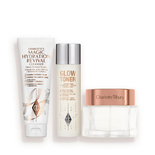 CHARLOTTES MAGIC CLEANSE, TONE & GLOW HUDPLEJESÆT
