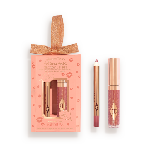 PILLOW TALK MINI GLOSSY LIPS DUO PILLOW TALK MEDIUM
