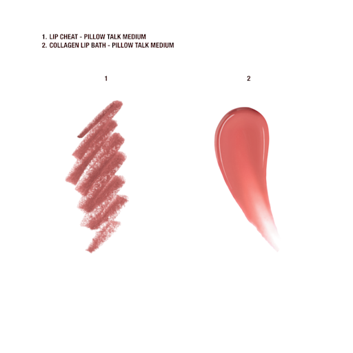 PILLOW TALK MINI GLOSSY LIPS DUO PILLOW TALK MEDIUM