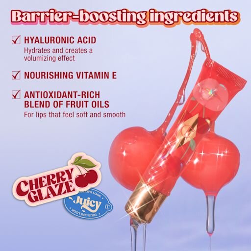 UNREAL LIPS HEALTHY GLOW NECTAR OIL JUICYLICIOUS CHERRY GLAZE