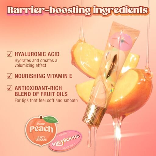 UNREAL LIPS HEALTHY GLOW NECTAR OIL JUICYLICIOUS PURE PEACH